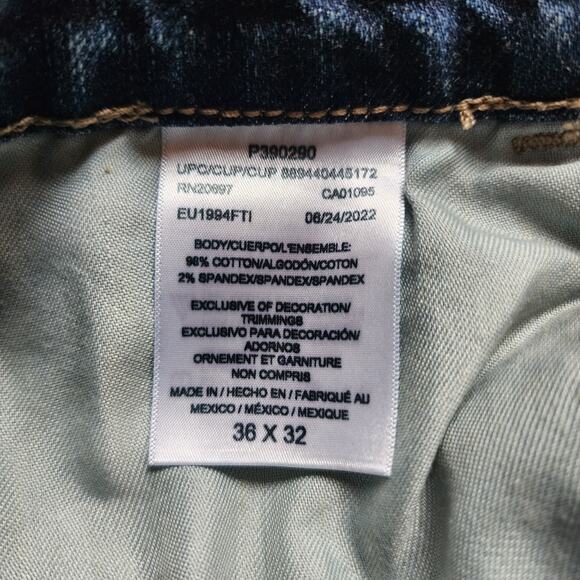 Dickies Carpenter Jeans Mens Size 36x32 Blue Denim Utility Workwear Blue - Picture 10 of 11